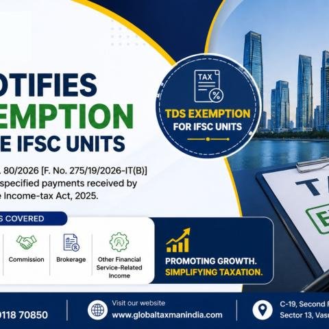 CBDT Notifies TDS Exemption for Eligible IFSC Units