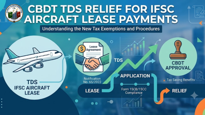 CBDT TDS Relief for IFSC Aircraft Lease Payments