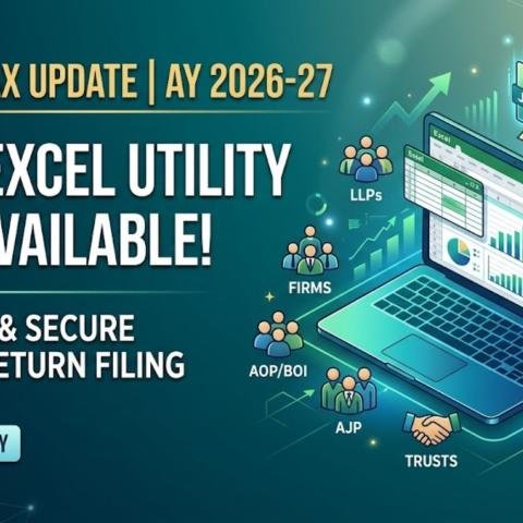 ITR-5 Excel Utility for AY 2026-27 Released for Taxpayers