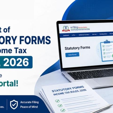 Second Set of Statutory Forms Under Income Tax Rules 2026 Rolled Out on the eFiling Portal