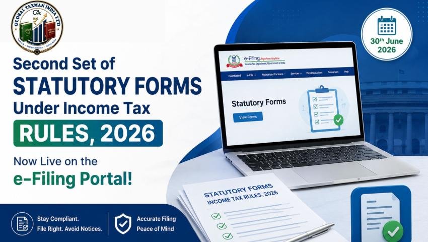 Second Set of Statutory Forms Under Income Tax Rules 2026 Rolled Out on the eFiling Portal