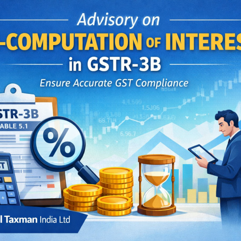 Advisory on Re-Computation of Interest in GSTR-3B