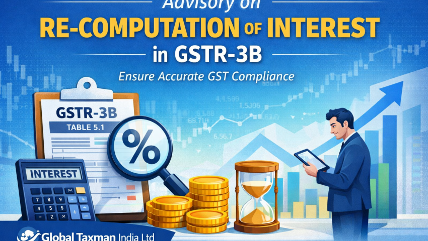 Advisory on Re-Computation of Interest in GSTR-3B