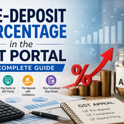 Pre-deposit Percentage in the GST Portal: A Complete Guide