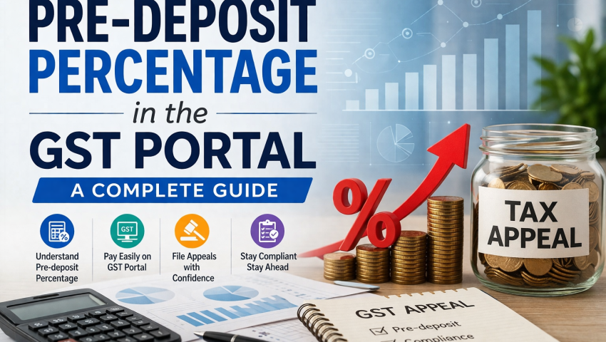Pre-deposit Percentage in the GST Portal: A Complete Guide
